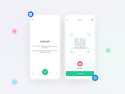 Scan App adaptive app brand design logo minimal ui ux