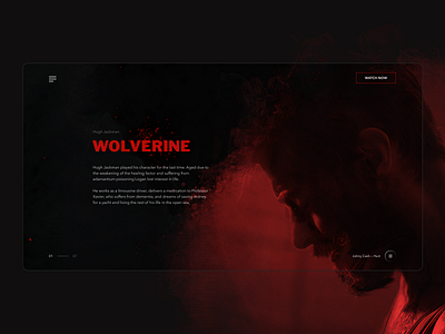 Logan Wolverine app design film logan minimal movie ui ux wolverine x men
