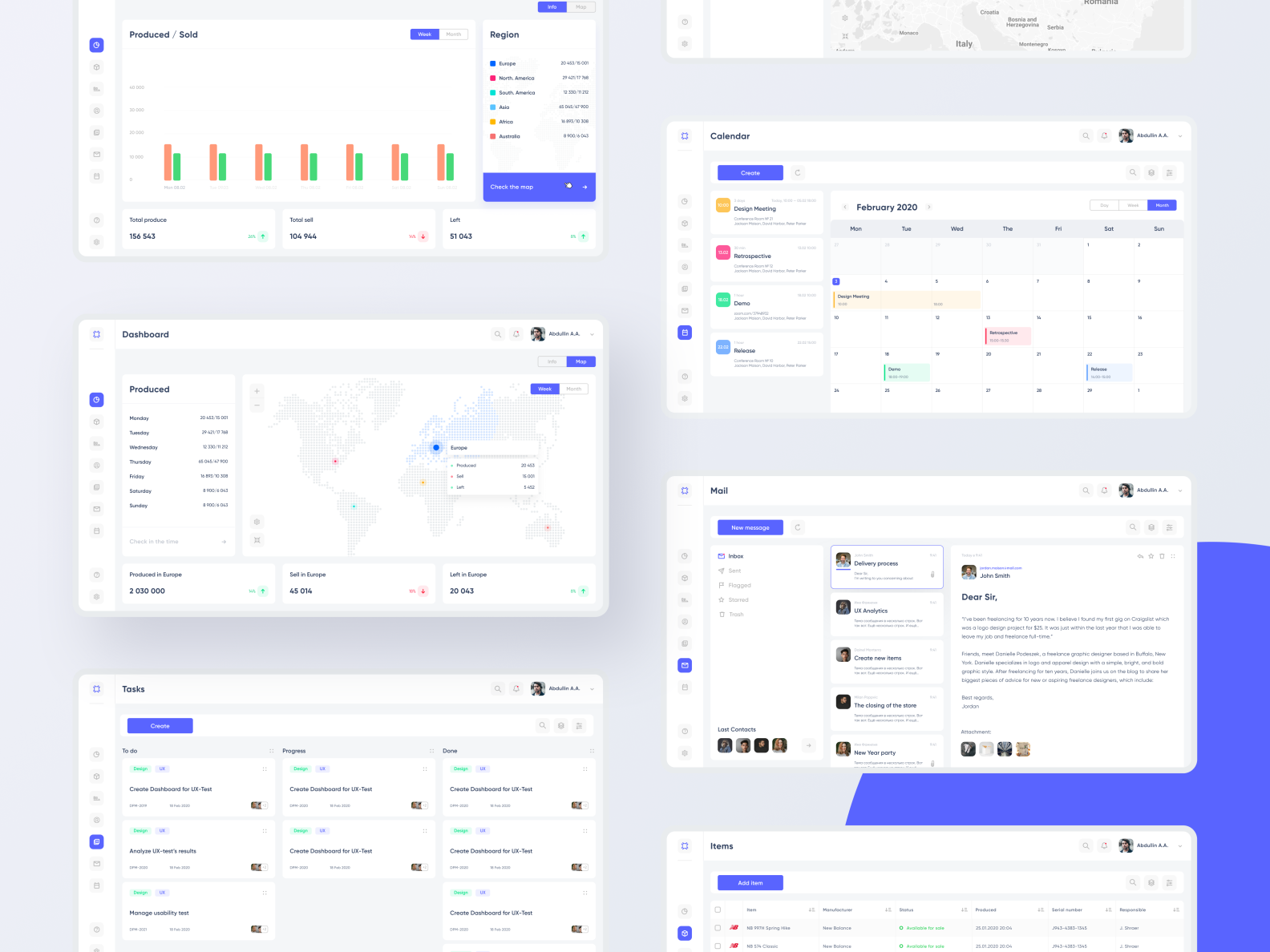 SaaS Dashboard system by Arthur Abdullin on Dribbble