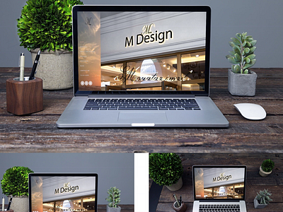 M design dribble followers web design website