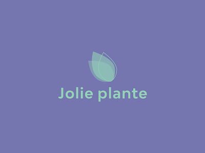 Branding - Jolie plante app branding green illustration logo nature plant plante vector