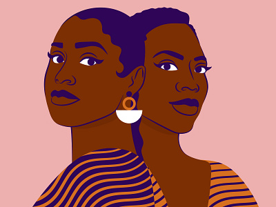 Insecure african american character digital art editorial hbo illustration illustrator insecure issa rae magazine portrait thenewyorker yvonne orji