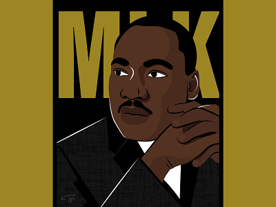 Martin Luther King Jr. african american bhm civil rights digital art digital drawing illustration illustrator martin luther king martin luther king jr. mlk mlk day portrait social justice