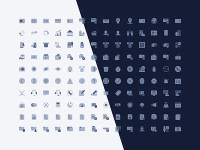 Duotone icon set