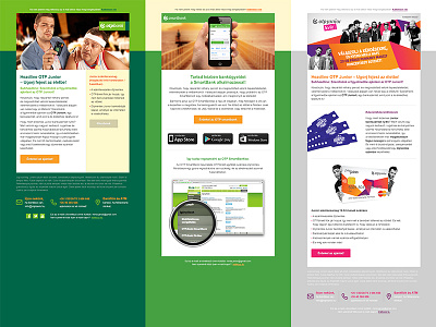 OTP Bank newsletters design newsletter user interface