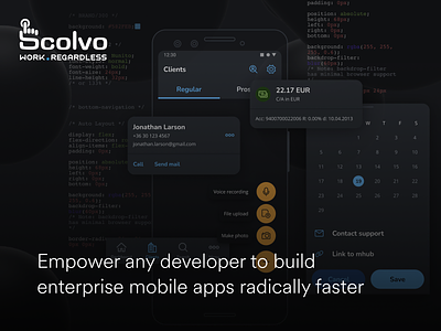 Scolvo Design System app design system interface mobile ui