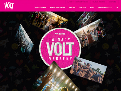 The Big VOLT Game festival keyvisual logo online pink promotion volt