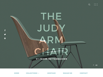 The Judy Armchair - Concept Redesign landing page landing page concept landing page design product catalog product website website