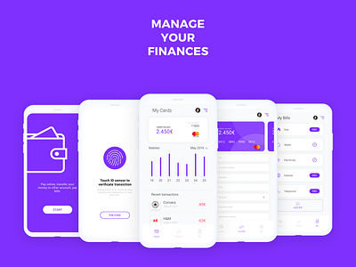 myWallet - Finance Concept App dashboard dashboard design dashboard ui design finance finance app finance assignment help finance financial ui uidesign uiux ux uxdesign wallet wallet app