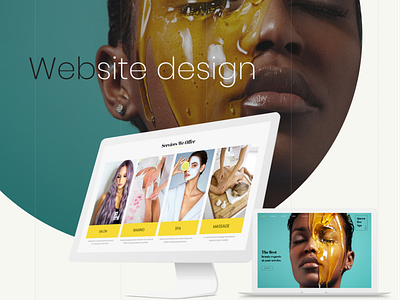 Spa Salon Website design multipage spa salon typography ui ux vivid web web design
