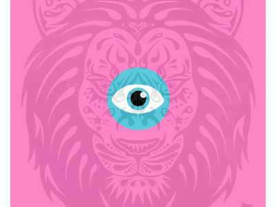 Hover over - blue eye eye eyes icon illustration pink web design