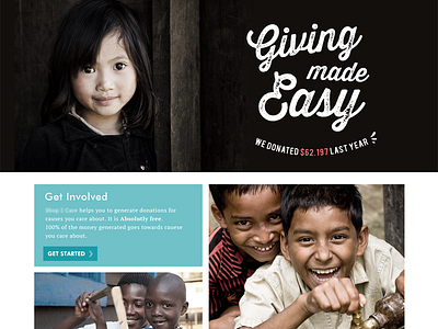 Charity Concept charity moodboard website