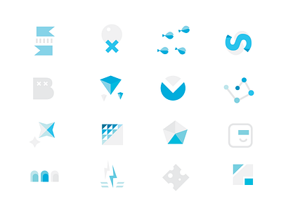 Things abstract cheese fish flat geometric icon icons item logo logomark symbol things
