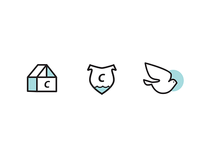 C alternatives bird brand flat icon illustration line logo mark minimal simple