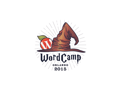 Wordcamp Orlando 2015 Logo 2015 florida hat icon logo magic orlando rough sketch wizard wordcamp wordpress