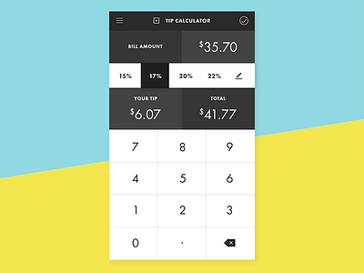 Daily UI 004 - Tip Calculator