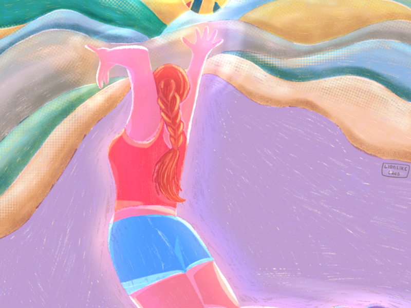 Volley Ball procreateapp procreate5 procreate digitaldrawing digitalpainting characterdesign editorial graphicdesign illustration