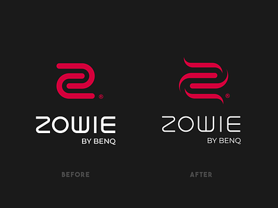 ZOWIE Logo rebrand brand design brand identity branding design designer esport esport logo graphic graphic design illustrator logo rebrand rebranding vector zowie