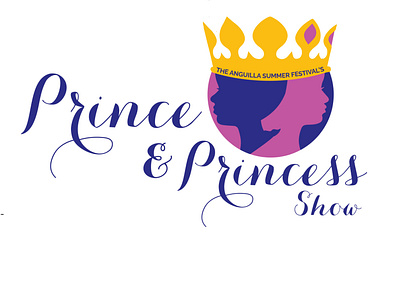 Anguilla Summer FestivalPrince Princess Show Logo branding branding design carnival event branding festival logo