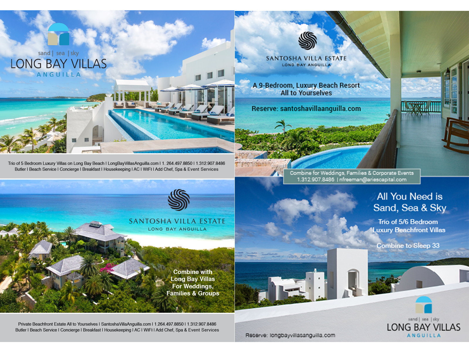 Long Bay Villas & Santosha Villa Estate True Anguilla AD By Daryl C ...