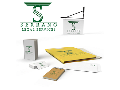 Serrano Legal Services Logo Design art direction branding branding design design illustration logo typography