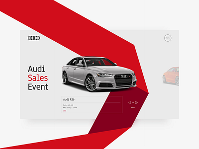 Audi RS6. Redesign concept. art branding clean concept design identity kiev minimal odessa redesign type typography ui uidesign ukraine ux uxdesign vector web website