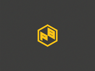 P8 logo 8 cube isometric layers logo p