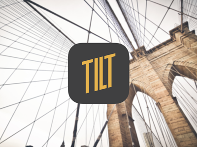 Tilt iOS app icon app icon ios tilt typo