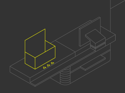 Isometric Checkout Area Illustration 