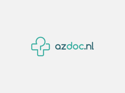 Azdoc doctors line logo logotype search