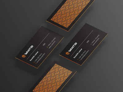 Want3D business card 3d bc branding business card cube industrial lithuania modern pattern vilnius
