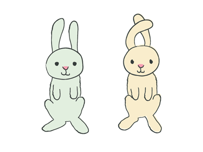 Our love is like.. animation bunnies illustration lgbt lgbtq love pride queer rainbow smiley central