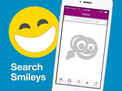 Smiley Central Search icons illustration ios7 search smiley central tabs