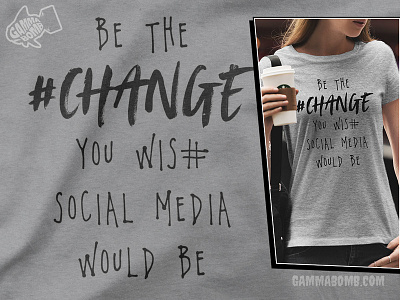 #Change apparel design change good vibes positive affirmation social media tshirt design