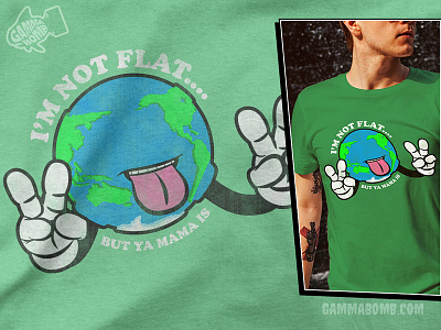 Flat Earth apparel design flat earth graphic design illustration sarcasm tshirt design where is the curve