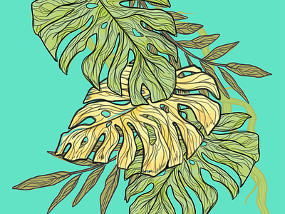Leaf design illustration