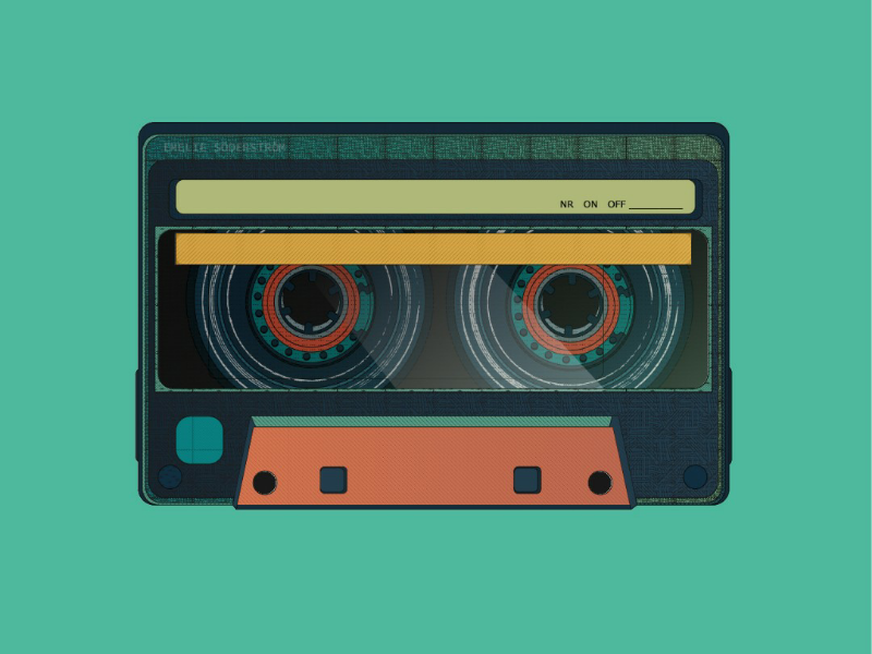 I made you a little mixtape texture vector old vintage retro mixtape