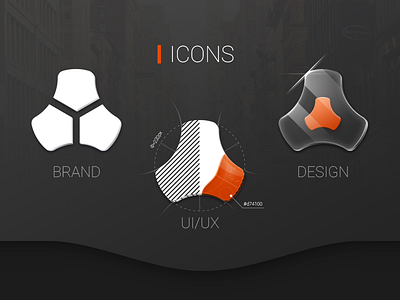 Custom Icons 3d black brand custom icons illustration red stylish trend uiux website white