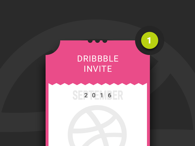 Dribbble Invite animation badge dribbble free gif giveaway invite invites label