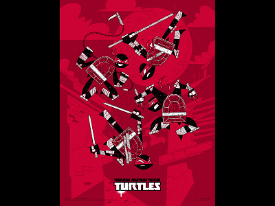 TMNT for Mondo andrew kolb illustration kolbisneat mondo teenage mutant ninja turtles tmnt
