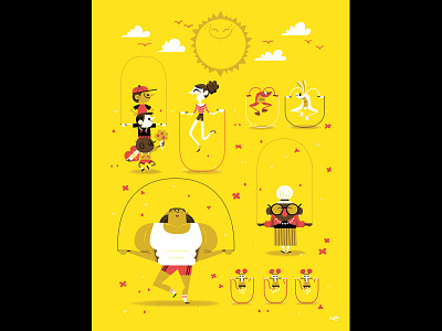 Skipping Rope for Smile Train andrew kolb illustration kolbisneat smile train will draw for good