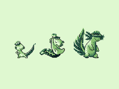 Sprites 1–3 andrew kolb capture creatures illustration kolbisneat pixel