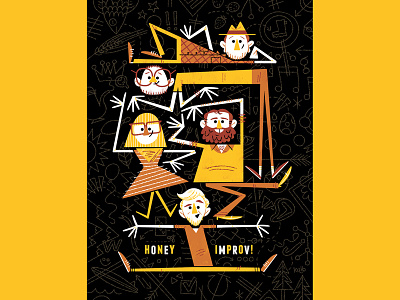 Honey Improv Poster