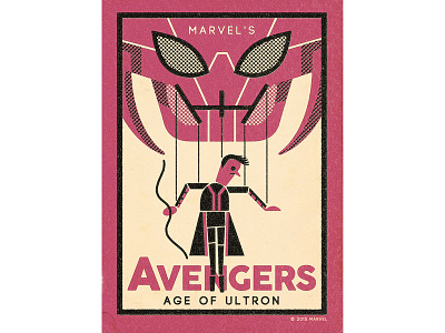 No Strings on Me - Hawkeye age of ultron andrew kolb avengers illustration kolbisneat limited palette