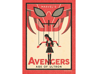 No Strings on Me - Scarlet Witch age of ultron andrew kolb avengers illustration kolbisneat limited palette