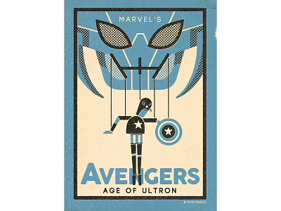 No Strings on Me - Captain America age of ultron andrew kolb avengers illustration kolbisneat limited palette