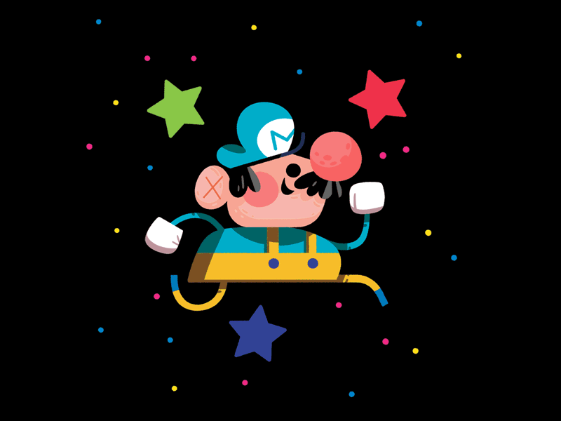 Star Power Mario By Andrew Kolb On Dribbble