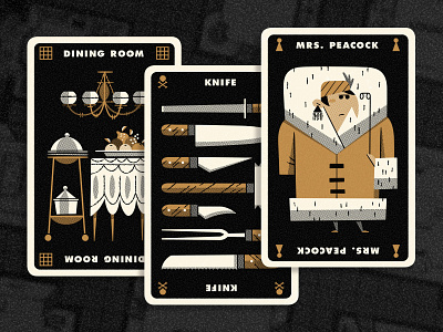 Clue Hand 3 andrew kolb board game clue cluedo illustration kolbisneat limited palette personal project