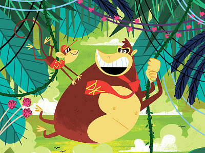 DK Commission (top) andrew kolb commission donkey kong illustration kolbisneat nintendo