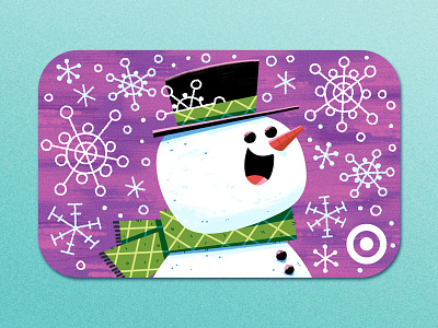 Snowman Gift Card andrew kolb gift card illustration kolbisneat snowman target